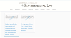 Desktop Screenshot of columbiaenvironmentallaw.org