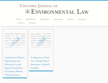 Tablet Screenshot of columbiaenvironmentallaw.org